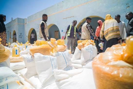 Jumla Uganda food aid delivery truck loaded with WFP-compliant supplies en route to Karamoja and refugee settlements – reliable logistics for food assistance programmes in Uganda.